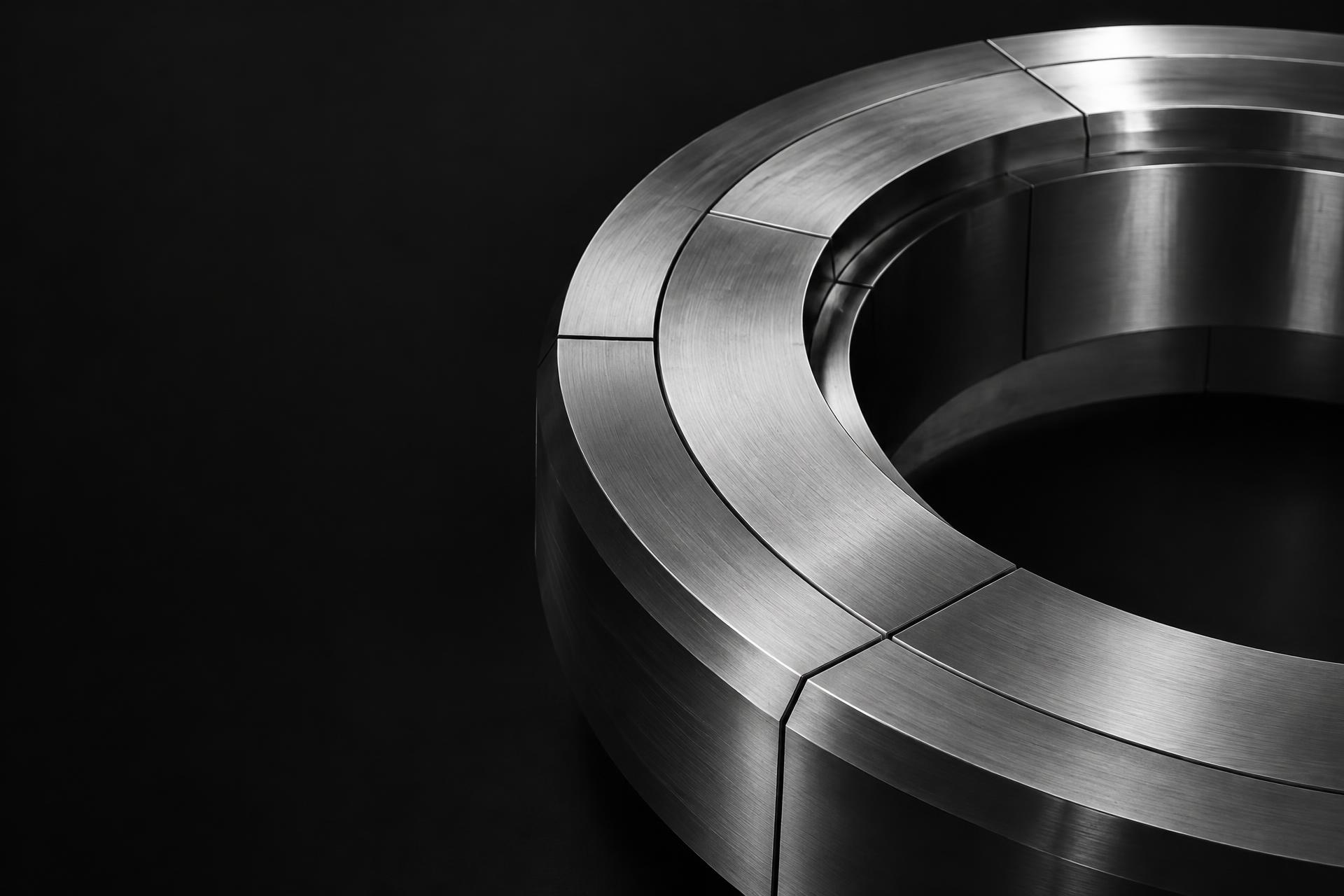 Precision-machined concentric steel structure